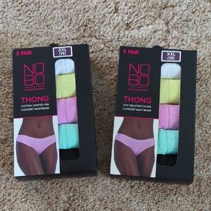 Comfortable Elastic Waistband Thong Set